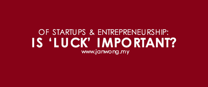 Is luck important in startups